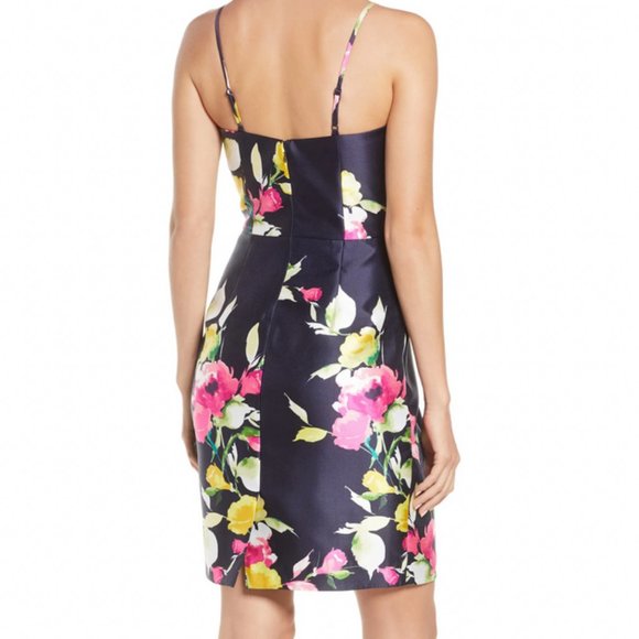 NWT Eliza J Floral boho Cocktail summer dress - Picture 3 of 16